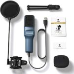 TONOR PC Mikrofon USB Computer, Plug & Play mit Stativ und Pop-Filter für Podcasts – Bild 7