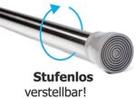 Springreen Teleskopstange – Extrem Fester und sicherer Halt ohne Bohren – universell nutzbar als Duschstange, Gardinenstange, Kleiderstange, Duschvorhangstange, Klemmstange u.v.m. – Bild 3