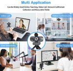 Webcam mit mikrofon 1080P Full HD mit Webcam Abdeckung – Bild 7