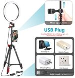 Neewer 12 Zoll RGB-Ringlicht Selfie-Ringlicht mit Stativständer und Telefonhalter – Bild 7
