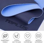 TOPLUS Gymnastikmatte, Yogamatte Gepolstert & rutschfest – Bild 5