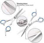 NWOUIIAY Haarschere Set Friseurschere Professionell Haarscheren 2 edelstahl scharfe Effilierschere präzise Haarschnitte – Bild 7