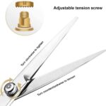 NWOUIIAY Haarschere Set Friseurschere Professionell Haarscheren 2 edelstahl scharfe Effilierschere präzise Haarschnitte – Bild 2
