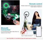 Neewer 12 Zoll RGB-Ringlicht Selfie-Ringlicht mit Stativständer und Telefonhalter – Bild 9