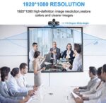 Webcam mit mikrofon 1080P Full HD mit Webcam Abdeckung – Bild 4