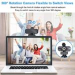 Webcam mit mikrofon 1080P Full HD mit Webcam Abdeckung – Bild 5