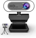 1080P Webcam mit Mikrofon＆Ringlicht,lesvtu HD Web Kamera – Bild 8