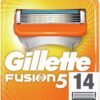 Gillette Fusion 5 Rasierklingen mit Trimmerklinge für Präzision und Gleitbeschichtung, 14 Ersatzklingen