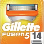 Gillette Fusion 5 Rasierklingen mit Trimmerklinge für Präzision und Gleitbeschichtung, 14 Ersatzklingen
