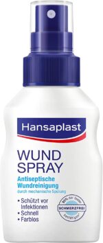 Hansaplast Wundspray 1er Set (50 ml) zur antiseptischen Wundreinigung durch mechanische Spülung – Bild 7
