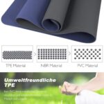 TOPLUS Gymnastikmatte, Yogamatte Gepolstert & rutschfest – Bild 20