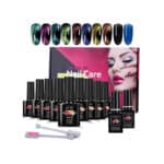 8ml Cat Eye Nagellack Set, TwoWin 9D Magnet Katzenauge Gel 8 Farben UV LED Gel