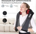 iKristin Shiatsu Nackenmassagegerät mit Wärme – 3D Tiefenmassage für Nacken, Rücken & Taille