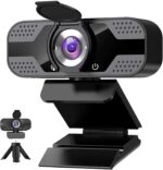 Webcam mit mikrofon 1080P Full HD mit Webcam Abdeckung – Bild 8