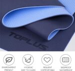 TOPLUS Gymnastikmatte, Yogamatte Gepolstert & rutschfest – Bild 13