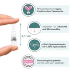 Dermaroller Ampullen – 1,25% Hyaluronsäure - 4Fach Hyaluron Booster– 30 Premium Glasampullen FACES OF FEY – Bild 8