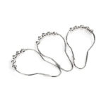 LIHAO 12x Duschringe Duschvorhangringe Edelstahl, 69x39mm