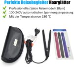 FARI Reisen Mini Haar Haarglätter, Keramik Turmalin Haar Glätteisen – Bild 3