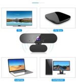 Webcam mit Mikrofon, HD 1080P Web Kamera mit 120° Blickfeld – Bild 5