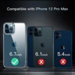 CASEKOO Crystal Clear für iPhone 12 Pro Max Hülle [Keine Vergilbungen] - Durchsichtig – Bild 2