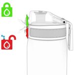 Ion8 Auslaufsichere Schlanke Trinkflasche, BPA-frei – Bild 4