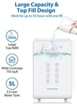 ELECHOMES Ultraschall Luftbefeuchter 5.5L | Warm/Kalt Dampf | Model: SH8820 – Bild 2