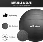 Trideer Dicker Gymnastikball inklusive Pumpe – Bild 2