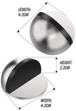 ACGAM Edelstahl Boden Türstopper Selbstklebender – Bild 2
