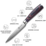 PAUDIN Kochmesser Allzweckmesser Profi 13cm Scharf Küchenmesser – Bild 3