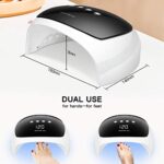 O'Vinna 52 W UV-LED-Lampe für Gelnägel, Nageltrockner mit Autosensor – Bild 4