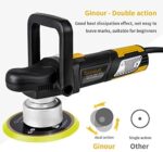 Exzenter Poliermaschine, Ginour Polierer 6 Variable Geschwindigkeit, mit 5 PCS 150-mm Polierschwamm – Bild 4
