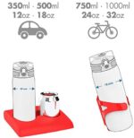Ion8 Auslaufsichere Schlanke Trinkflasche, BPA-frei – Bild 6