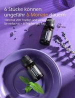 VicTsing Ätherische Öle Set (6x10ml), Aromatherapie – Bild 5