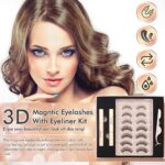 AOVSHEY Upgraded Magnetische Wimpern Eyeliner Set, 7 Paar Natürlich 3D Wiederverwendbar – Bild 3