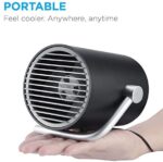 Fancii Kleiner USB Ventilator Ultra Leise, Mini Tischventilator – Bild 5