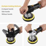 Exzenter Poliermaschine, Ginour Polierer 6 Variable Geschwindigkeit, mit 5 PCS 150-mm Polierschwamm – Bild 3