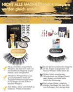 AOVSHEY Ultraleicht Magnetische Wimpern Invisible Magnetic Lashes und Eyeliner Kit – Bild 6