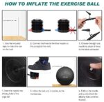Gymnastikball Sitzball Extra dicker Yoga-Ballstuhl – Bild 5