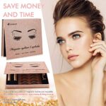 AOVSHEY Upgraded Magnetische Wimpern Eyeliner Set, 7 Paar Natürlich 3D Wiederverwendbar – Bild 7