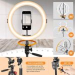 TARION LED Selfie Ringlicht 11 Zoll Blitzgeräte mit Stativ – Bild 5