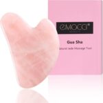 Gua Sha Set aus Rosenquarz – Gesichtsroller und Massagestein für Gesicht und Nacken