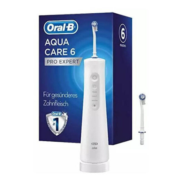 Oral-B AquaCare 6 Pro-Expert Kabellose Munddusche für eine sanfte Reinigung der Zahnzwischenräume