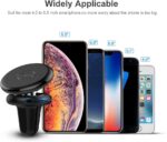 FLOVEME KFZ Handyhalterung Auto Magnet Lüftung, Universal Handyhalter Auto Zubehör mit 5 Starke Magnet 4 Metallplatten, Kompatibel für iPhone Samsung Huawei – Bild 7