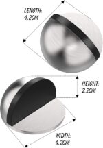 ACGAM Edelstahl Boden Türstopper Selbstklebender – Bild 9