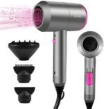 Faszin Ionen Haartrockner – Profi Föhn mit AC-Motor, 2 Geschwindigkeiten, 3 Hitzeeinstellungen, Kaltlufttaste, Diffusor & 2 Konzentratoren – Bild 2