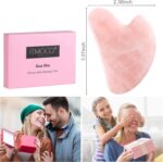 Gua Sha Set aus Rosenquarz – Gesichtsroller und Massagestein für Gesicht und Nacken – Bild 6