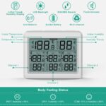 ORIA Digital Thermometer, Innen/Aussen mit 3 Aussensensor – Bild 14