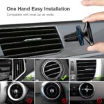 FLOVEME KFZ Handyhalterung Auto Magnet Lüftung, Universal Handyhalter Auto Zubehör mit 5 Starke Magnet 4 Metallplatten, Kompatibel für iPhone Samsung Huawei – Bild 6
