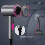 Faszin Ionen Haartrockner – Profi Föhn mit AC-Motor, 2 Geschwindigkeiten, 3 Hitzeeinstellungen, Kaltlufttaste, Diffusor & 2 Konzentratoren – Bild 5