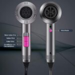 Faszin Ionen Haartrockner – Profi Föhn mit AC-Motor, 2 Geschwindigkeiten, 3 Hitzeeinstellungen, Kaltlufttaste, Diffusor & 2 Konzentratoren – Bild 6